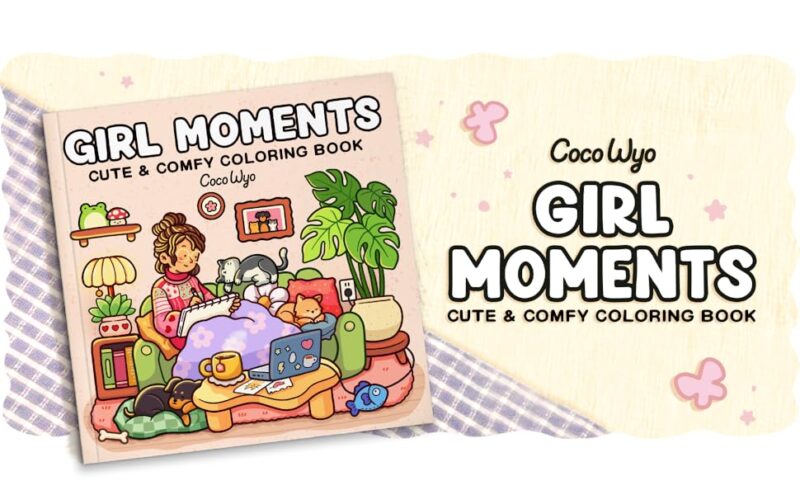 Girl Moments Coloring Book for Adults and Teens Featuring Cute Cozy Daily Activities for Relaxation (Cozy Spaces Coloring): 9798344507460: Wyo, Coco: Books - Image 2
